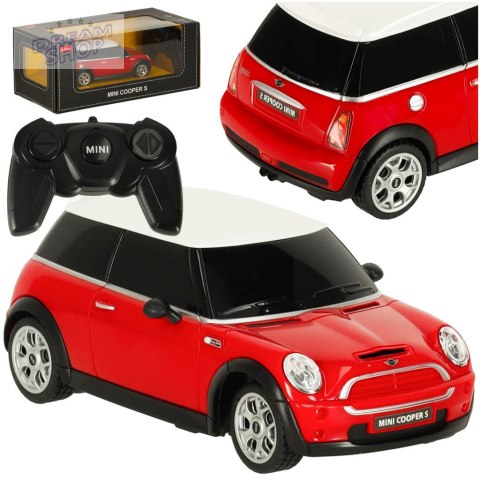 Samochód zdalnie sterowany Rastar 15000 MINI COOPERS 1:27 czerowny