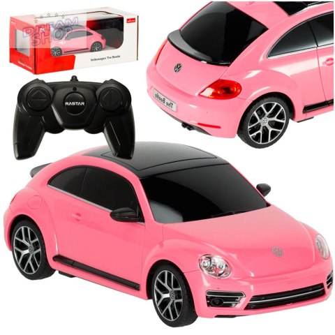 Samochód zdalnie sterowany Rastar 76200 Volkswagen Beetle 1:24 różowy Samochód zdalnie sterowany Rastar 76200 Volkswagen Beetle 1:24 różowy