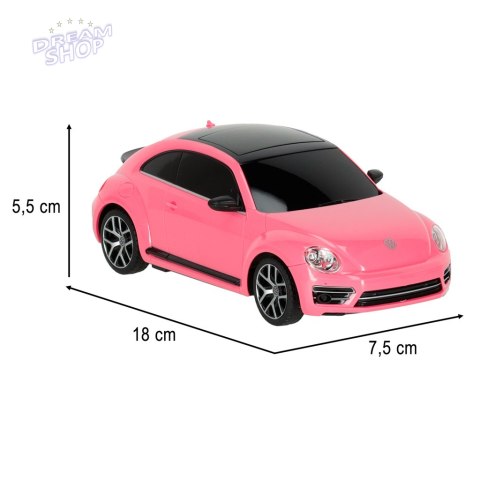 Samochód zdalnie sterowany Rastar 76200 Volkswagen Beetle 1:24 różowy Samochód zdalnie sterowany Rastar 76200 Volkswagen Beetle 1:24 różowy