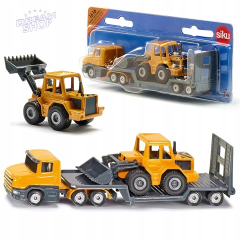 Siku Laweta z ładowarką ciężarówka koparka model metal S1616 Siku Laweta z ładowarką ciężarówka koparka model metal S1616