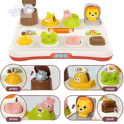 WOOPIE BABY Zabawka Edukacyjna Wyskakujące Zwierzątka ZOO Pop Up WOOPIE BABY Zabawka Edukacyjna Wyskakujące Zwierzątka ZOO Pop Up
