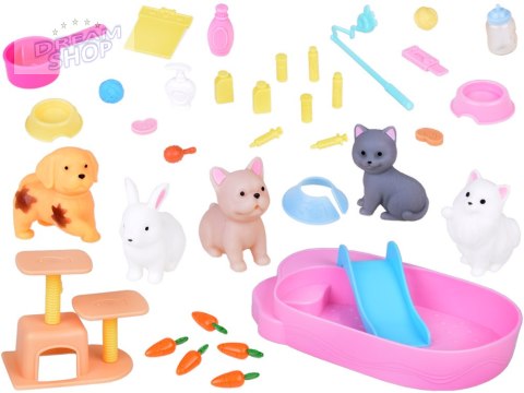 Domek rozkładany dla zwierząt Pet house zestaw z figurkami akces ZA5420 Domek rozkładany dla zwierząt Pet house zestaw z figurkami akces ZA5420