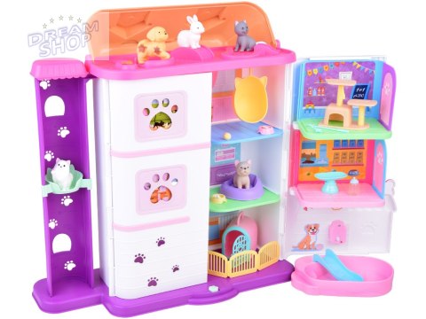 Domek rozkładany dla zwierząt Pet house zestaw z figurkami akces ZA5420 Domek rozkładany dla zwierząt Pet house zestaw z figurkami akces ZA5420