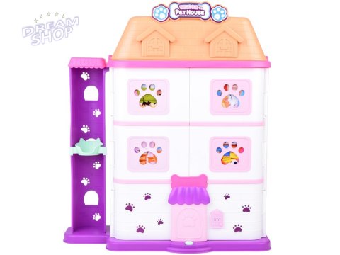 Domek rozkładany dla zwierząt Pet house zestaw z figurkami akces ZA5420 Domek rozkładany dla zwierząt Pet house zestaw z figurkami akces ZA5420