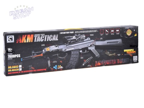 Duży realistyczny Karabin automatyczny AK na kulki wodne akumulator ZA3354
