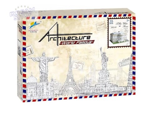 Przestrzenne Puzzle 3D BIAŁY DOM budowle ZA2529 Przestrzenne Puzzle 3D BIAŁY DOM budowle ZA2529