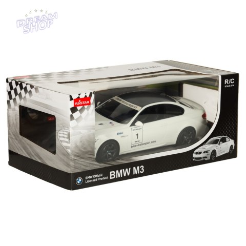 Samochód zdalnie sterowany Rastar 48000 BMW M3 1:14 biały Samochód zdalnie sterowany Rastar 48000 BMW M3 1:14 biały