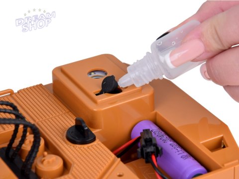 Solidna Koparka na gąsienicach efekt Dym Dźwięk Światło LED + Pilot RC0698 Solidna Koparka na gąsienicach efekt Dym Dźwięk Światło LED + Pilot RC0698