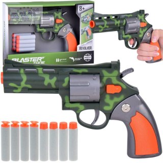 Zestaw Rewolwer Pistolet + Piankowe naboje Zabawa w strzelanie ZA5327