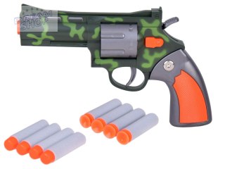 Zestaw Rewolwer Pistolet + Piankowe naboje Zabawa w strzelanie ZA5327