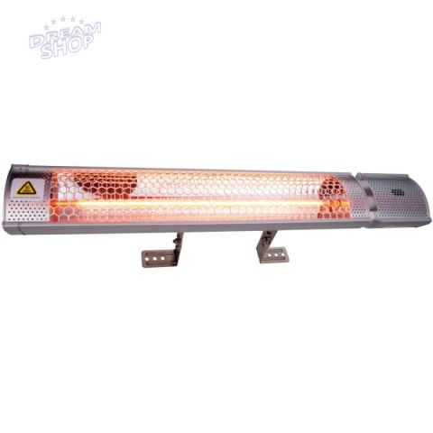 GRZEJNIK HALOGENOWY INFRARED OGRODOWY ŚCIENNY 2000W Z PILOTEM ALPINA