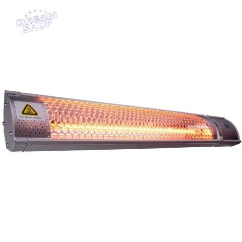 GRZEJNIK HALOGENOWY INFRARED OGRODOWY ŚCIENNY 2000W Z PILOTEM ALPINA