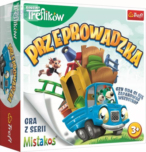 Gra zręcznościowa przeprowadzka z rodziną treflików Mistakos Trefl 02071 Gra zręcznościowa przeprowadzka z rodziną treflików Mistakos Trefl 02071