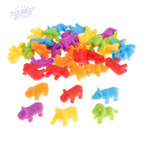 Gumowe zwierzęta gra sorter montesorri 2188-18 Gumowe zwierzęta gra sorter montesorri 2188-18