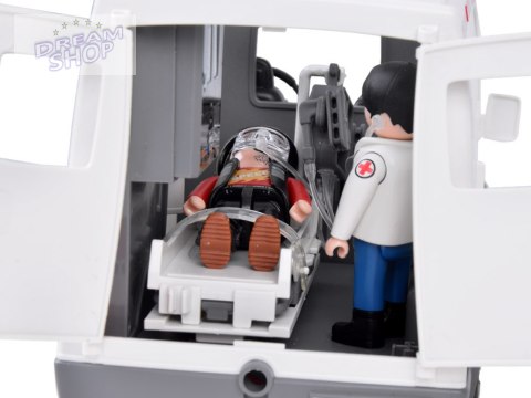 Interaktywna karetka Ambulans nosze figurki światło dźwięk ZA5456 Interaktywna karetka Ambulans nosze figurki światło dźwięk ZA5456