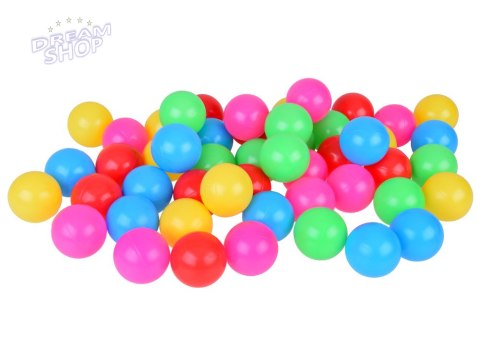Kolorowe Piłki Kulki do basenu 6 cm 50szt piłki miękki plastik ZA5411