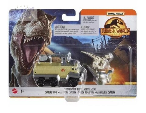 Matchbox Jurassic World Transporter z Welocirapto Matchbox Jurassic World Transporter z Welocirapto