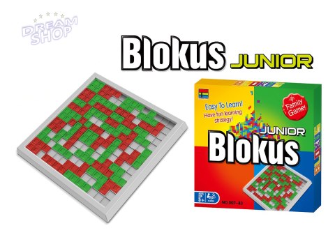 Strategiczna gra logiczna "BLOKUS JUNIOR" Układanka, Plansza + Klocki Strategiczna gra logiczna "BLOKUS JUNIOR" Układanka, Plansza + Klocki