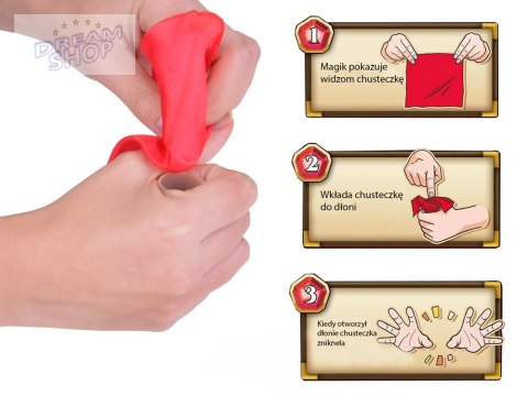 Sztuczka magiczna sztuczny palec trik znikająca chusteczka GR0694 Sztuczka magiczna sztuczny palec trik znikająca chusteczka GR0694