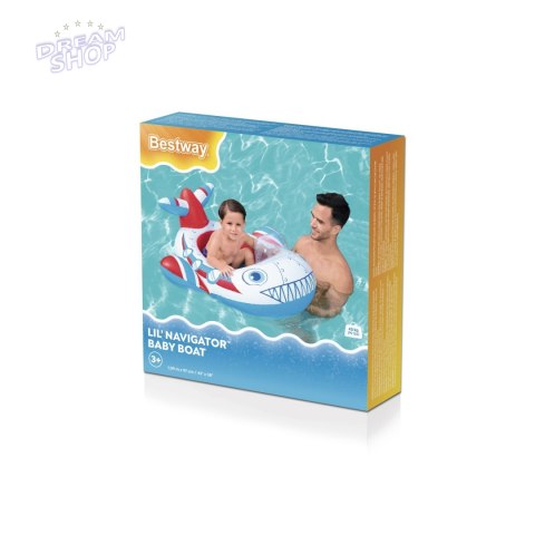 Dmuchany Ponton do pływania Samolot dla dzieci 3+ BESTWAY 109x97cm + Dmuchana szybka Dmuchany Ponton do pływania Samolot dla dzieci 3+ BESTWAY 109x97cm + Dmuchana szybka