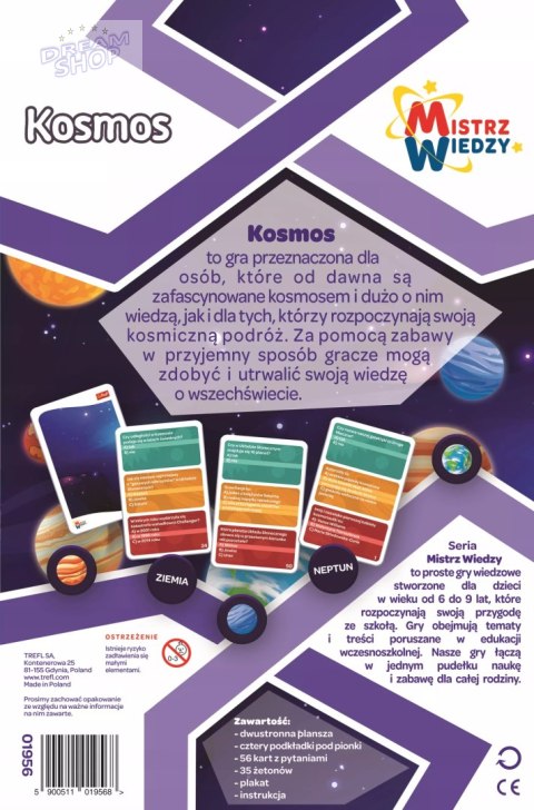 Gra dla dzieci edukacyjna Kosmos Mistrz Wiedzy Trefl 01956