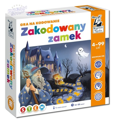 Gra edukacyjna "Zakodowany zamek" dla dzieci 4-10 lat + Nauka podstaw programowania + Gra planszowa na współpracę Gra edukacyjna "Zakodowany zamek" dla dzieci 4-10 lat + Nauka podstaw programowania + Gra planszowa na współpracę