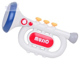 Interaktywna Trąbka dla dzieci 3 tryby zabawy Instrument muzyczny ZA5446