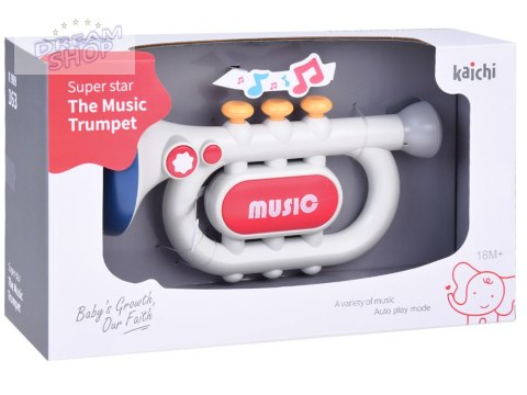 Interaktywna Trąbka dla dzieci 3 tryby zabawy Instrument muzyczny ZA5446 Interaktywna Trąbka dla dzieci 3 tryby zabawy Instrument muzyczny ZA5446