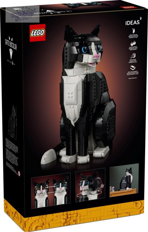 LEGO 21349 Ideas Biało-czarny kot