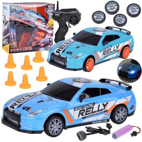 Samochód zdalnie sterowany do driftu AUTO drift pilot RC pachołki RC0697 Samochód zdalnie sterowany do driftu AUTO drift pilot RC pachołki RC0697