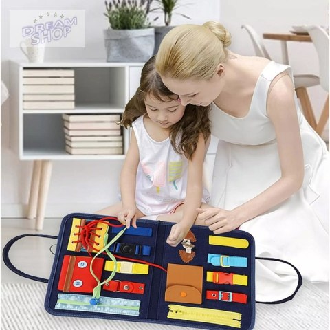Tablica manipulacyjna książeczka filcowa edukacyjna składana F45N Tablica manipulacyjna książeczka filcowa edukacyjna składana F45N