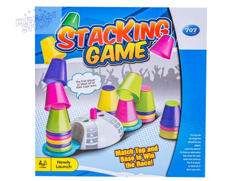 Edukacyjna gra zręcznościowa "Stacking Game", Zbuduj wieżę, Układanka, Kolorowe kubeczki Edukacyjna gra zręcznościowa "Stacking Game", Zbuduj wieżę, Układanka, Kolorowe kubeczki