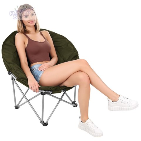 FOTEL TURYSTYCZNY SKŁADANY TRIP 83x80x40CM ZIELONY