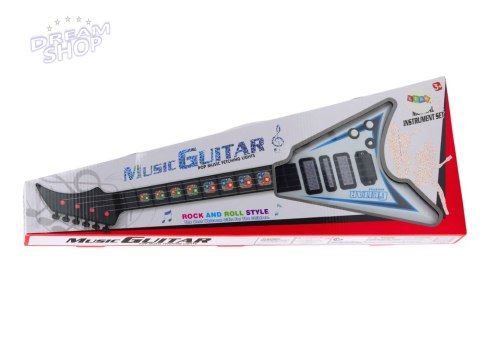 Gitara Elektryczna Dla Dzieci Światła Melodie Biała Gitara Elektryczna Dla Dzieci Światła Melodie Biała