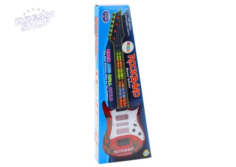Gitara Elektryczna Dla Dzieci Światła Melodie Czerwona Gitara Elektryczna Dla Dzieci Światła Melodie Czerwona