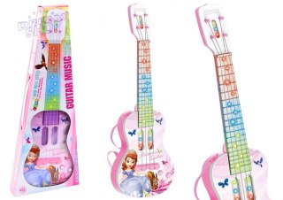 Gitara Elektryczna Z Księżniczką Dla Dzieci Światła Melodie Różowa