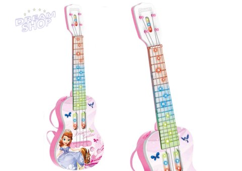 Gitara Elektryczna Z Księżniczką Dla Dzieci Światła Melodie Różowa