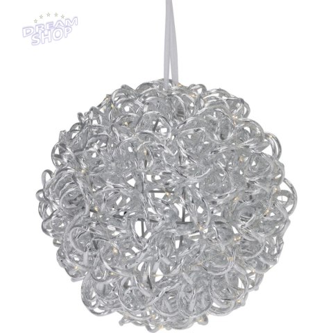 KULA DEKORACYJNA WISZĄCA 30CM SILVER KULA DEKORACYJNA WISZĄCA 30CM SILVER