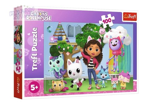 Puzzle 100el.Koci Domek Gabi Trefl 16464