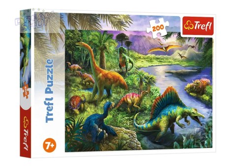 Puzzle 200 el. Drapieżne Dinozaury Trefl 13281 Puzzle 200 el. Drapieżne Dinozaury Trefl 13281