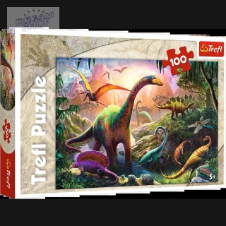 Puzzle Świat dinozaurów 100el. Trefl 16277
