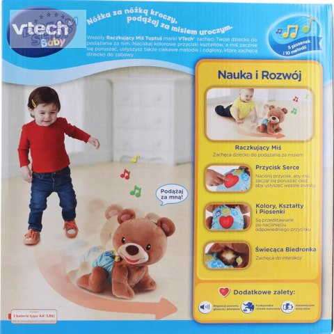 Raczkujący Miś Tuptuś interaktywny zabawka maskotka pluszak 9m+ VTech 60824