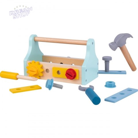 TOOKY TOY Drewniana Skrzynka z Narzędziami Zestaw 18 el. TOOKY TOY Drewniana Skrzynka z Narzędziami Zestaw 18 el.