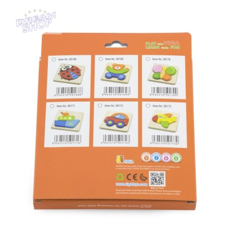 VIGA Pierwsze drewniane Puzzle maluszka Miś VIGA Pierwsze drewniane Puzzle maluszka Miś