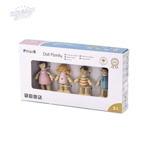 VIGA PolarB Drewniane Lalki Rodzina Lalek Zestaw Figurki VIGA PolarB Drewniane Lalki Rodzina Lalek Zestaw Figurki