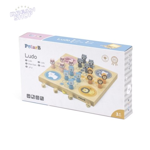 Viga PolarB Drewniana gra Ludo Chińczyk