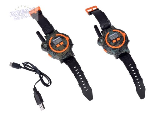 Walkie talkie 2 Zegarki wielofunkcyjne Zasięg 200m Kompas ZA5463 Walkie talkie 2 Zegarki wielofunkcyjne Zasięg 200m Kompas ZA5463