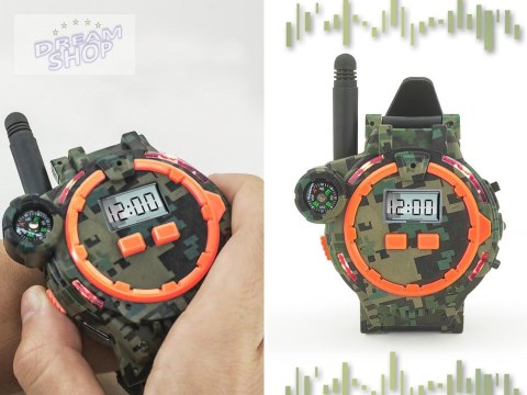 Walkie talkie 2 Zegarki wielofunkcyjne Zasięg 200m Kompas ZA5463 Walkie talkie 2 Zegarki wielofunkcyjne Zasięg 200m Kompas ZA5463