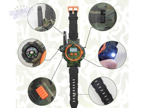 Walkie talkie 2 Zegarki wielofunkcyjne Zasięg 200m Kompas ZA5463 Walkie talkie 2 Zegarki wielofunkcyjne Zasięg 200m Kompas ZA5463
