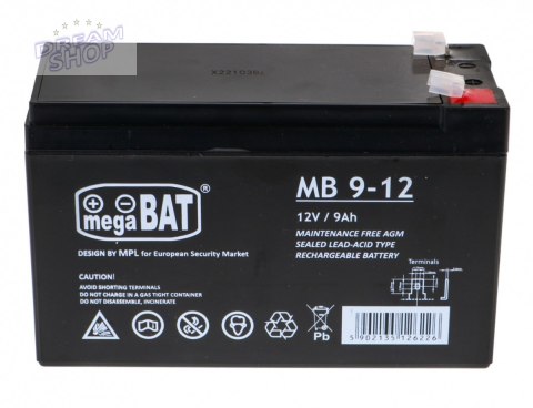 Akumulator żelowy 12V/9Ah do pojazdów elektrycznych dla dzieci Część zapasowa Akumulator żelowy 12V/9Ah do pojazdów elektrycznych dla dzieci Część zapasowa